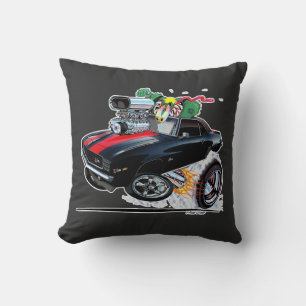 Coussin Vince Crains High Octane Art, 1969 Camaro Black