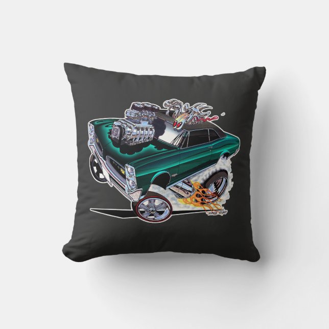 Coussin Vince Crains High Octane Art, Goatinateur GTO 1966 (Recto)