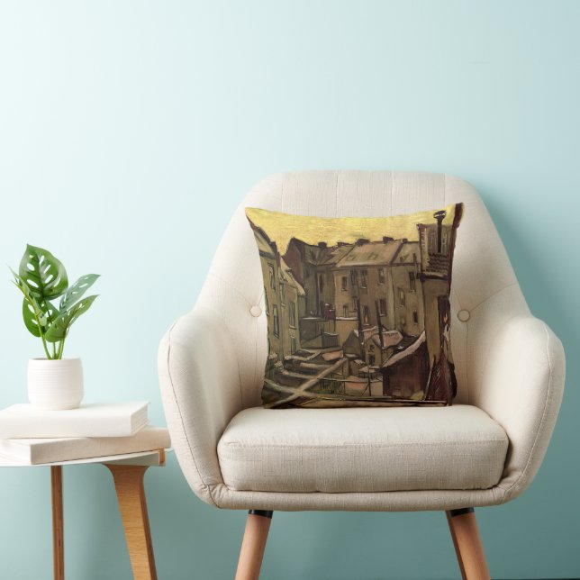 Coussin Vincent van Gogh, Arrières-cours de vieilles maiso (Chaise)