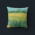 Coussin Vincent van Gogh - Champ avec Iris près d'Arles<br><div class="desc">Champ avec Irises près d'Arles / Vue d'Arles avec Irises dans l'avant-plan - Vincent van Gogh,  Huile sur toile,  1888</div>