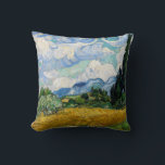Coussin Vincent Van Gogh - Champ de blé avec cyprès<br><div class="desc">Champ de blé avec Cyprès / Champ de ble avec cypres - Vincent Van Gogh,  juillet 1889</div>