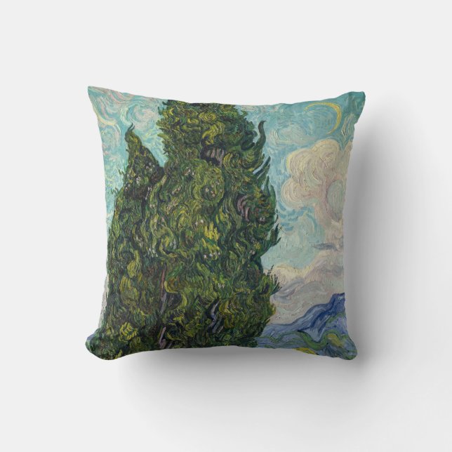 Coussin Vincent van Gogh - Cyprès (Recto)