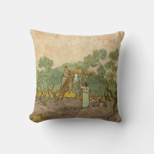 Coussin Vincent van Gogh - Femmes cueillant des olives