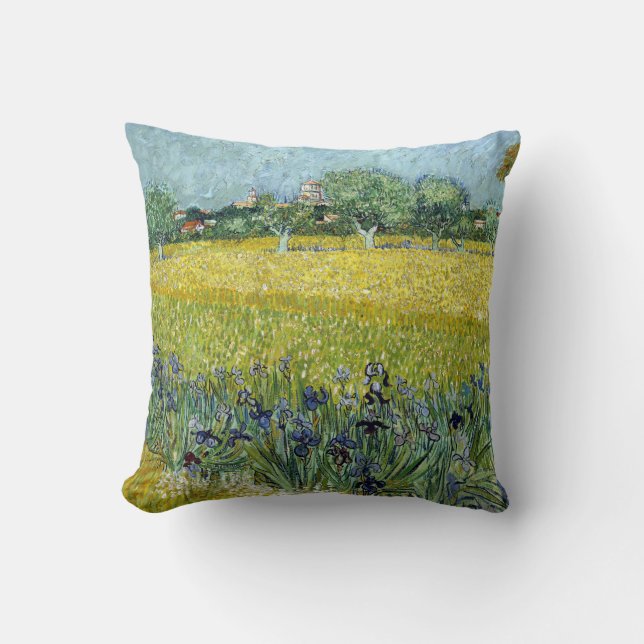 Coussin Vincent van Gogh Field of Flowers près d'Arles (Recto)