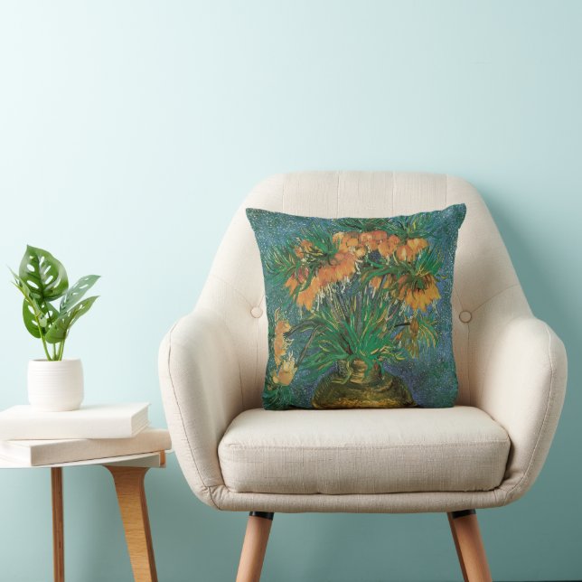 Coussin Vincent van Gogh - Fritillaires dans un vase de cu (Chaise)