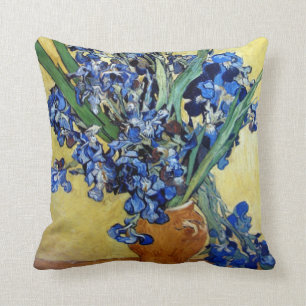 Coussin Vincent van Gogh, iris bleus