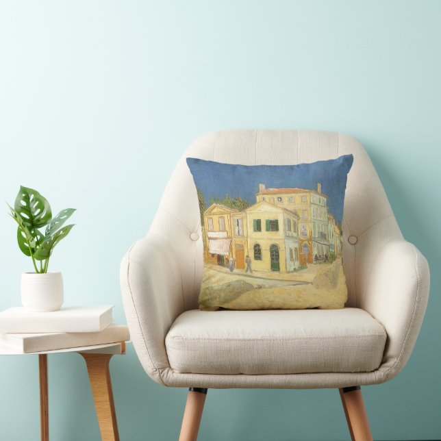 Coussin Vincent van Gogh - La Maison Jaune (La Rue) (Chaise)
