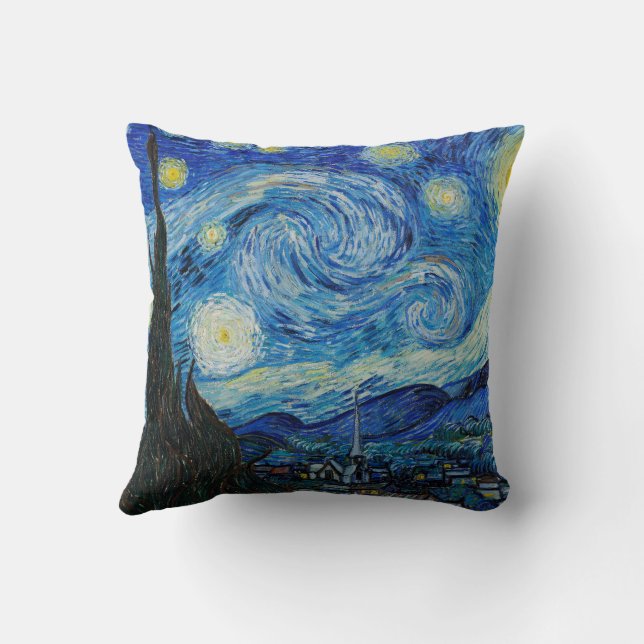 Coussin Vincent Van Gogh La Nuit étoilée (Verso)