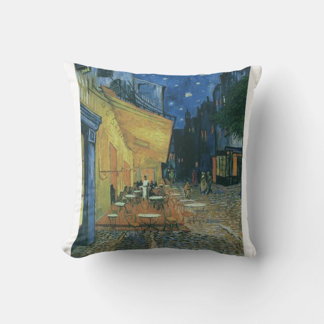 Coussin Vincent Van Gogh - Le Café Terrasse en soirée (Recto)