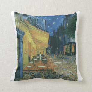 Coussin Vincent Van Gogh - Le Café Terrasse en soirée