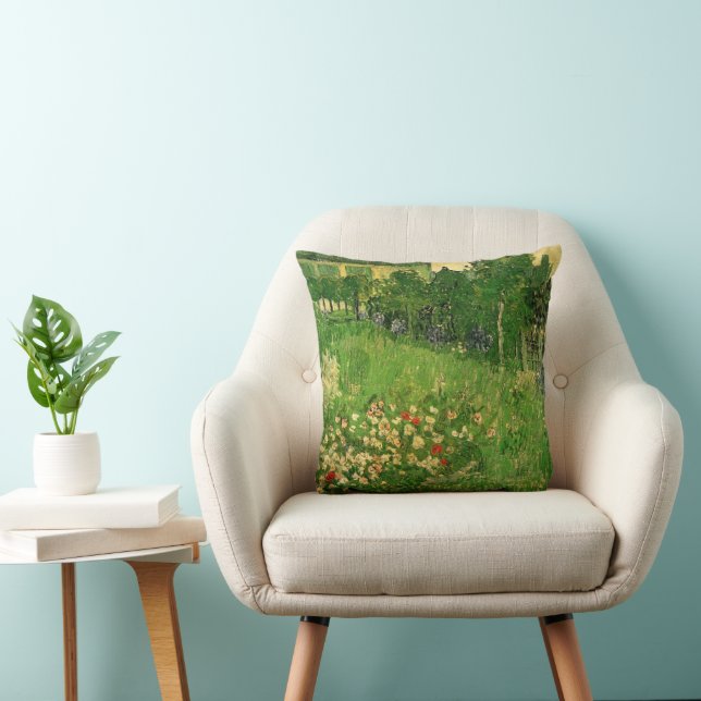 Coussin Vincent van Gogh - Le Jardin de Daubigny (Chaise)