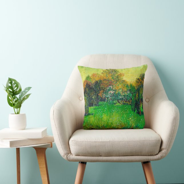 Coussin Vincent van Gogh, Le jardin du poète, (Chaise)