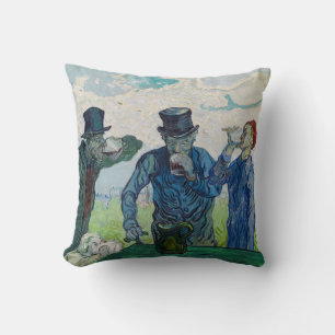 Coussin Vincent van Gogh - Les buveurs, après Daumier