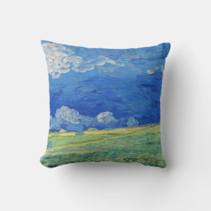 Coussin Vincent van Gogh - Les champs de roues sous Thunde