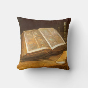 Coussin Vincent van Gogh - Nature morte avec Bible