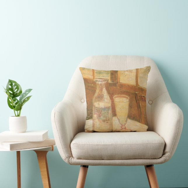 Coussin Vincent van Gogh - Nature morte avec de l'absinthe (Chaise)