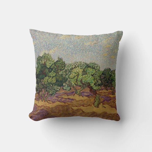 Coussin Vincent van Gogh - Olive Trees (Recto)