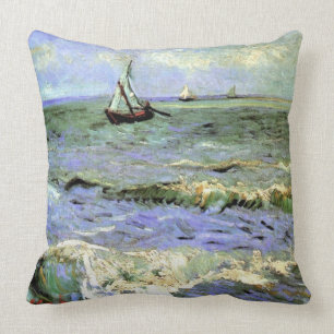 Coussin Vincent van Gogh-Paysage Near Les Saintes-Maries