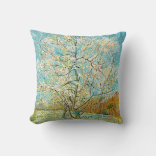 Coussin Vincent van Gogh - Pêcher rose en fleurs