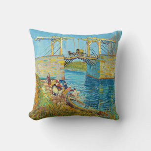 Coussin Vincent van Gogh - Pont de Langlois à Arles #1
