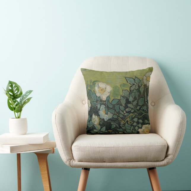 Coussin Vincent van Gogh - Roses sauvages (Chaise)