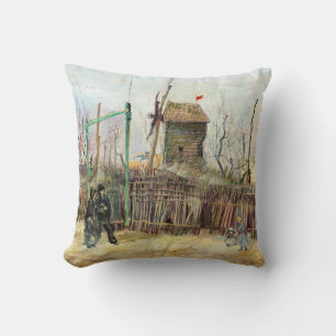 Coussin Vincent van Gogh - Scène de rue à Montmartre