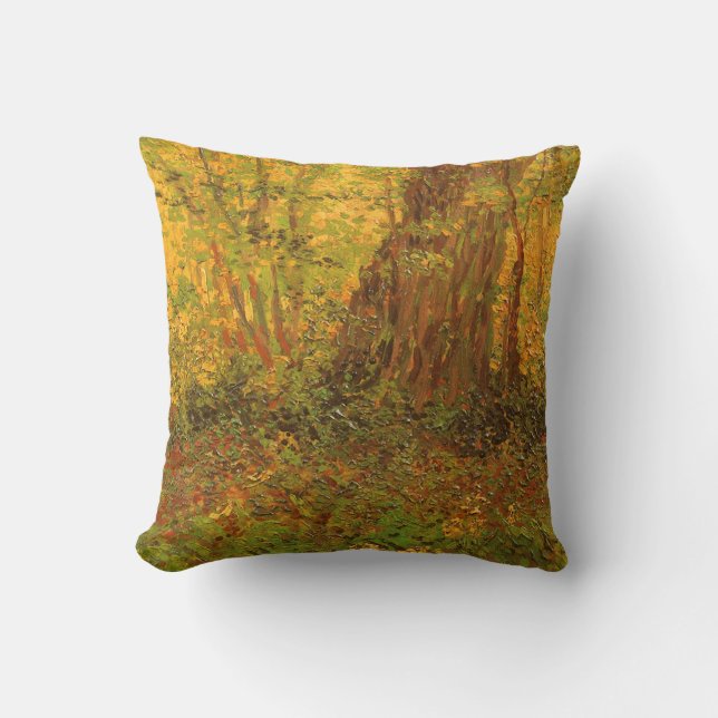 Coussin Vincent van Gogh - Sous-bois (Recto)