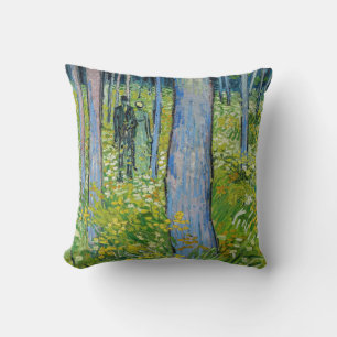 Coussin Vincent van Gogh - Sous-bois avec deux personnages