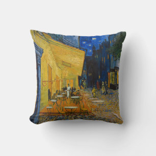 Coussin Vincent van Gogh - Terrasse de café la nuit