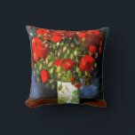 Coussin Vincent Van Gogh Vase Avec Des Poppies Rouges Art<br><div class="desc">Vase Vincent Van Gogh avec des pavots rouges Vase d'art Vintage floral avec des pavots rouges est une peinture à vie morte réalisée par Vincent van Gogh à Paris en 1886. Vincent Willem van Gogh est un peintre post-impressionniste dont l'oeuvre a eu une influence considérable sur l'art du 20ème siècle....</div>