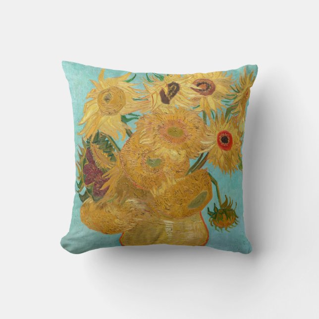 Coussin Vincent Van Gogh - Vase avec douze tournesols (Recto)