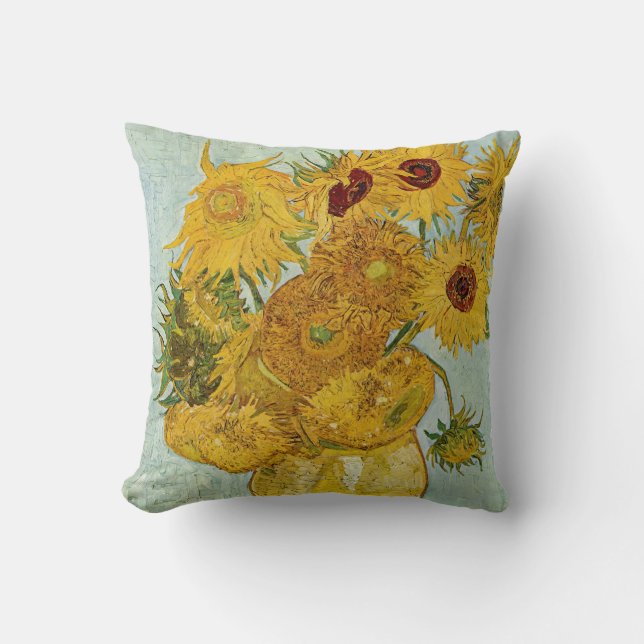 Coussin Vincent Van Gogh - Vase avec douze tournesols (Recto)