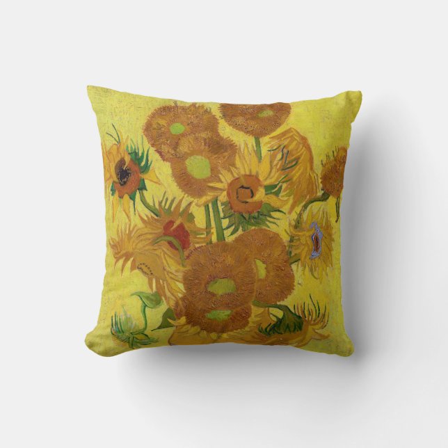 Coussin Vincent van Gogh - Vase avec quinze tournesols (Recto)