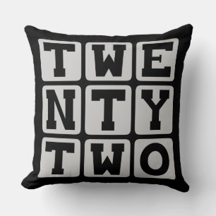 Coussin Vingt Deux, Numéro 22
