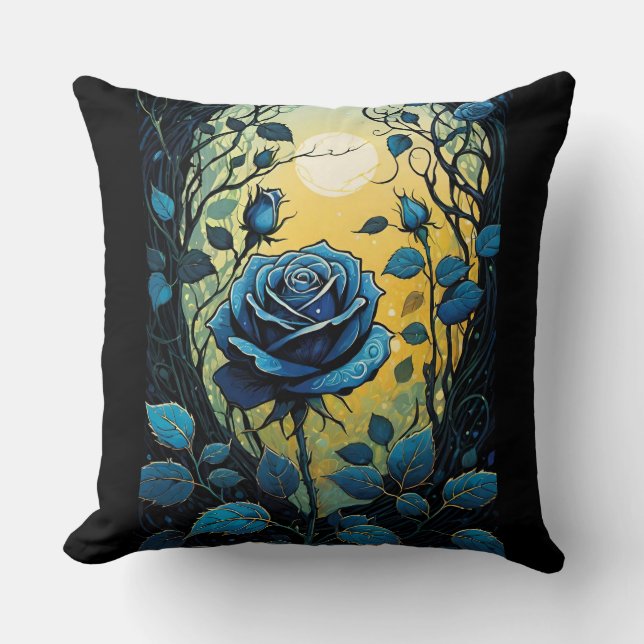 Coussin Vins Roses bleus 2 (Recto)