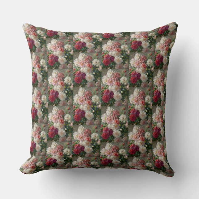 Coussin Vintage Abbott Fuller Graves Peonies (Recto)