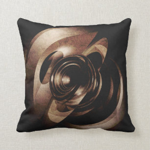 Coussin Vintage Abstrait métallique