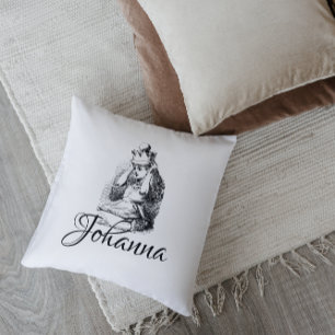 Coussin Vintage Alice's Adventures in Wonderland