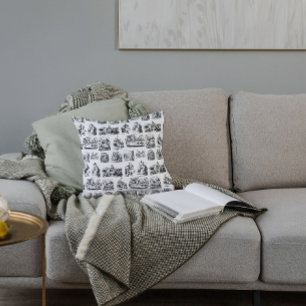 Coussin Vintage Alice's Adventures in Wonderland Motif