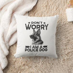 Coussin Vintage Allemand Berger Police Chien Propriétaire