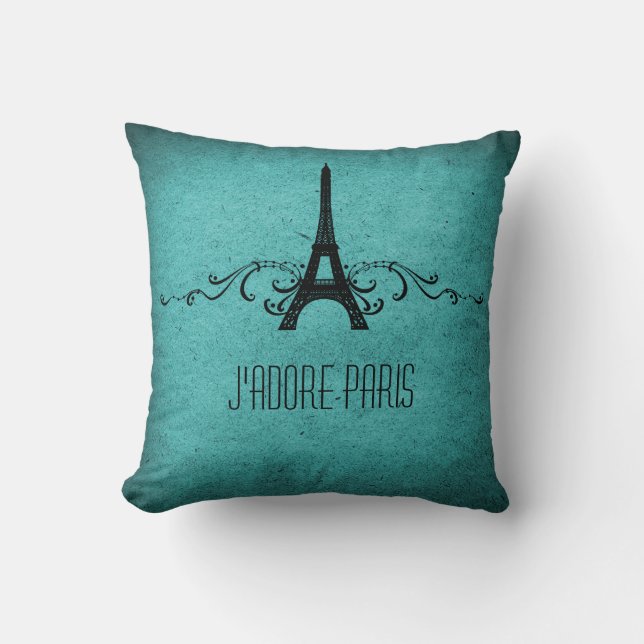 Coussin vintage, Aqua (Recto)