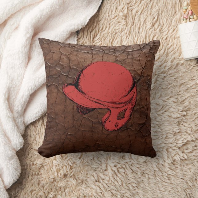 Coussin Vintage Baseball Helmet (Couverture)