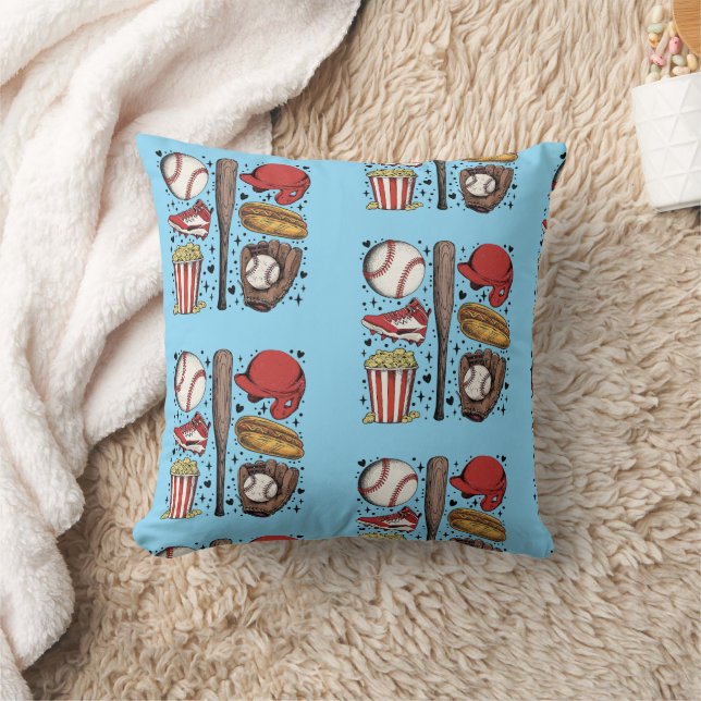 Coussin Vintage Baseball Pattern (Couverture)