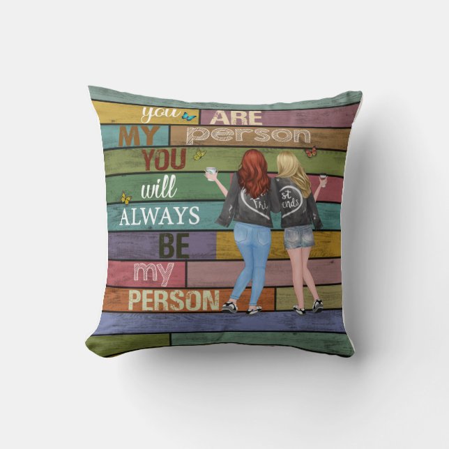 Coussin Vintage Bestfriend Blanche (Recto)