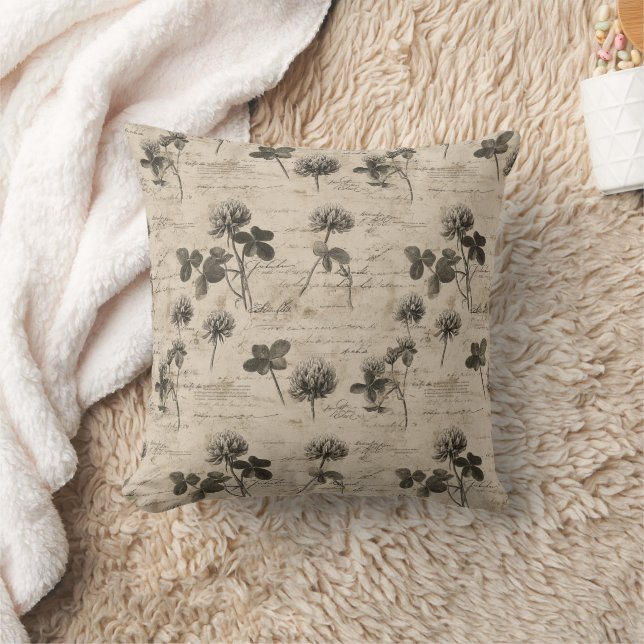 Coussin Vintage Botanical Floral Pattern (3) (Couverture)