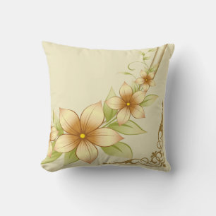 Coussin Vintage cadre floral
