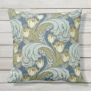 Coussin Vintage Charles Voysey Tulip