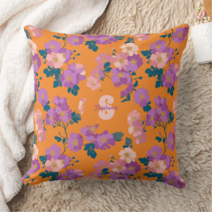 Coussin Vintage Colorful Wild Rose Motif