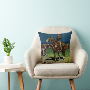 Coussin Vintage Cowboy, éleveur de bétail sur la ferme