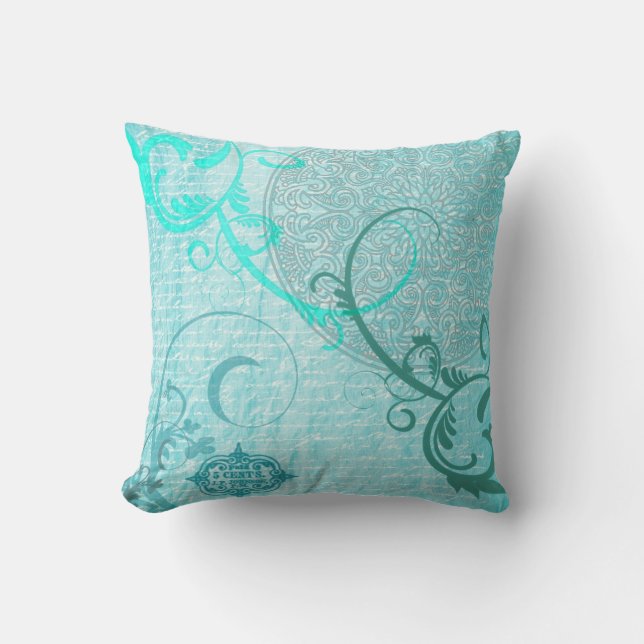 Coussin vintage d'Aqua (Recto)